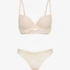 Ensembles à Bretelles Stylisées En Dentelle - Beige -Lingerie De Mode Magasin 146692 ensembles a bretelles stylisees en dentelle beige 1
