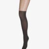 Collants En Voile Stylisé - Noir -Lingerie De Mode Magasin CERISE 1606 1