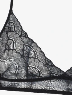 Ensemble Soutien-gorge Triangle Et Shorty En Dentelle - Noir -Lingerie De Mode Magasin UNDE 101 3