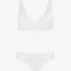 Ensemble Emboitant En Dentelle - Blanc -Lingerie De Mode Magasin UNDE 105 1
