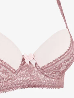 Ensemble Push Up à Dentelle - Rose -Lingerie De Mode Magasin UNDE 109 3