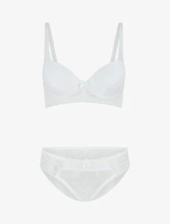 Ensemble Push Up Ă Dentelle - Blanc