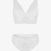 Ensemble Push Up Uni En Dentelle - Blanc -Lingerie De Mode Magasin UNDE 128 1