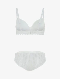 Ensemble Lingerie à Dentelle - Blanc -Lingerie De Mode Magasin UNDE 137 2