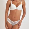Ensemble Lingerie à Dentelle - Blanc -Lingerie De Mode Magasin UNDE 137 8