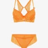 Ensemble Push Up Dos Nageur En Dentelle - Orange -Lingerie De Mode Magasin UNDE 151 1