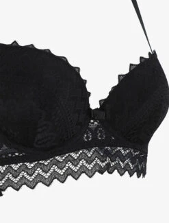 Ensemble Push Up Bande En Dentelle - Noir -Lingerie De Mode Magasin UNDE 160 3