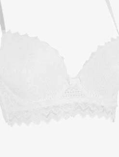 Ensemble Push Up Bande En Dentelle - Blanc -Lingerie De Mode Magasin UNDE 161 3