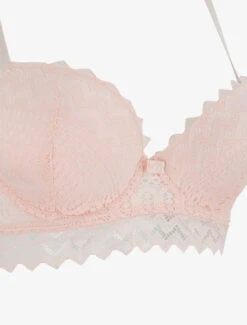 Ensemble Push Up Bande En Dentelle - Rose -Lingerie De Mode Magasin UNDE 162 3