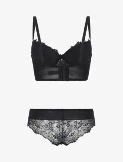 Ensemble Lingerie En Dentelle - Noir -Lingerie De Mode Magasin UNDE 171 2
