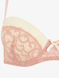 Ensemble Push Up En Dentelle à Motif Graphique - Rose -Lingerie De Mode Magasin UNDE 18 3