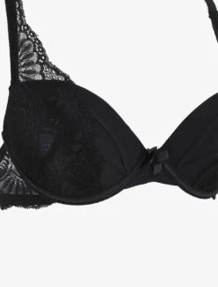 Ensemble Push Up Et Culotte Ajourée En Dentelle - Noir 7 Ensemble Push Up Et Culotte Ajourée En Dentelle - Noir -Lingerie De Mode Magasin UNDE 198 3