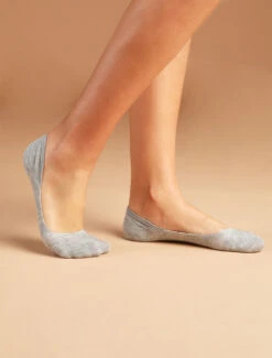 Lot De 3 Socquettes Antidérapantes - Gris