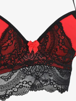 Ensemble Push Up Bandeau En Dentelle - Noir 9 Ensemble Push Up Bandeau En Dentelle - Noir -Lingerie De Mode Magasin UNDE 270 3