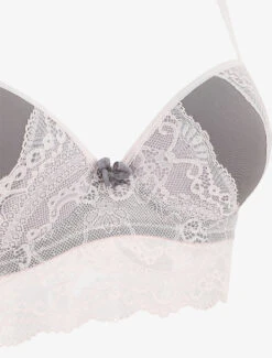 Ensemble Push Up Bandeau En Dentelle - Rose 9 Ensemble Push Up Bandeau En Dentelle - Rose -Lingerie De Mode Magasin UNDE 271 3