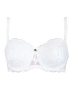 Bandeau Confort Bretelles Amovibles Antigel Stricto Sensuelle (Blanc) -Lingerie De Mode Magasin bandeau confort bretelles amovibles antigel stricto sensuelle blanc 2
