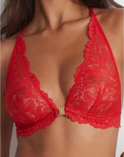 Bralette Triangle Aubade Flowermania (Rouge Floral)