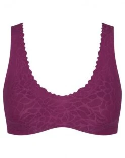 Brassière Sloggi Zero Feel Lace (Wine) -Lingerie De Mode Magasin brassiere sloggi zero feel lace wine 2