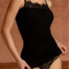 Caraco Bien-être Lise Charmel Plaisir Caresse (Noir) -Lingerie De Mode Magasin caraco bien etre lise charmel plaisir caresse noir