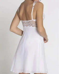Nuisette Charme Lise Charmel Féérie Couture (Blanc) -Lingerie De Mode Magasin nuisette charme lise charmel feerie couture blanc 4