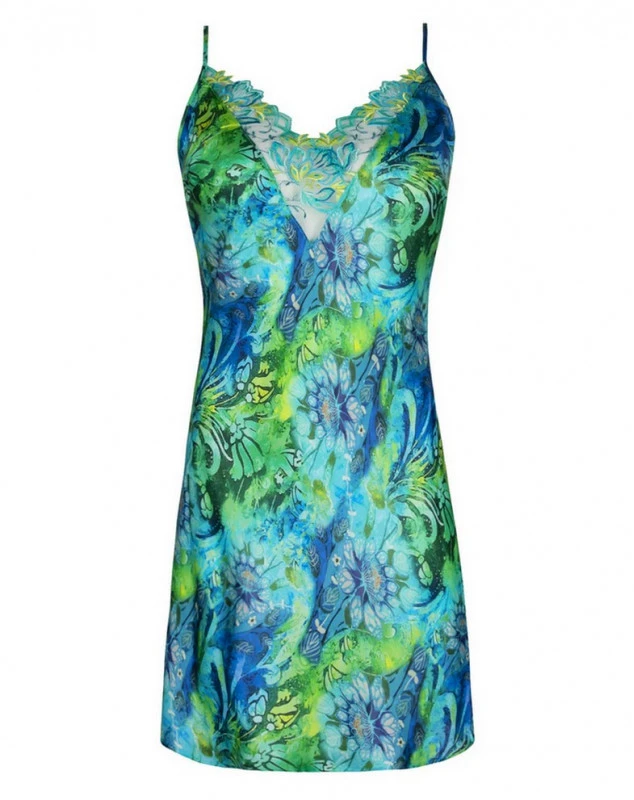 Nuisette Sexy Lise Charmel Grâce Aquatique (Floral Aqua) 4 Nuisette Sexy Lise Charmel Grâce Aquatique (Floral Aqua) – Image 2