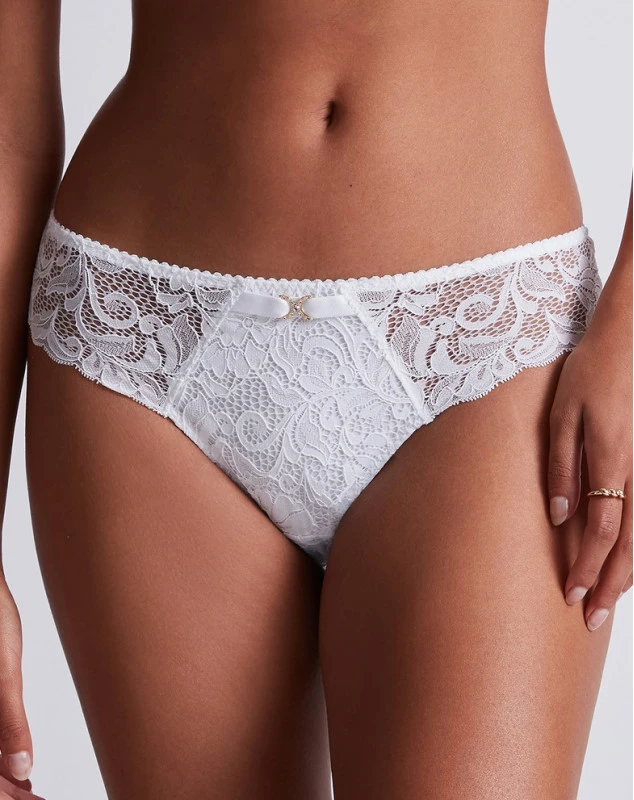 Slip Brésilien Aubade Mon Bijou (Blanc) 3 Slip Brésilien Aubade Mon Bijou (Blanc)