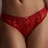 Slip Italien Aubade Coeur à Corps (Rouge Rebelle) -Lingerie De Mode Magasin slip italien aubade coeur a corps rouge rebelle