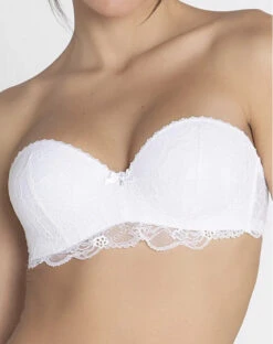 Soutien-gorge Bandeau à Bretelles Amovibles Lise Charmel Féérie Couture (Blanc) -Lingerie De Mode Magasin soutien gorge bandeau a bretelles amovibles lise charmel feerie couture blanc 2