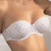 Soutien-gorge Bandeau Bretelles Amovibles Antigel Bijou Du Jour (Blanc Bijou) -Lingerie De Mode Magasin soutien gorge bandeau bretelles amovibles antigel bijou du jour blanc bijou