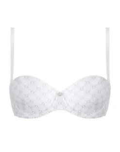 Soutien-gorge Bandeau Bretelles Amovibles Antigel Bijou Du Jour (Blanc Bijou) -Lingerie De Mode Magasin soutien gorge bandeau bretelles amovibles antigel bijou du jour blanc bijou 2