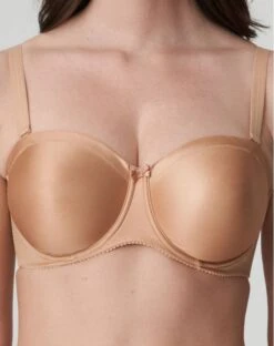 Lingerie De Mode Magasin -Lingerie De Mode Magasin soutien gorge bandeau prima donna satin cognac 1