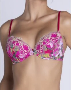Soutien-gorge Coque Lise Charmel Envolée De Fleurs (Envolée Fuschia) -Lingerie De Mode Magasin soutien gorge coque lise charmel envolee de fleurs envolee fuschia 2