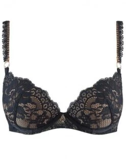 Soutien-gorge Coque Plunge Aubade Night Bird (Black Queen) -Lingerie De Mode Magasin soutien gorge coque plunge aubade night bird black queen 1