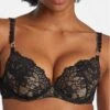 Soutien-gorge Coque Plunge Aubade Night Bird (Black Queen) -Lingerie De Mode Magasin soutien gorge coque plunge aubade night bird black queen