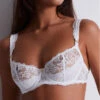 Soutien-gorge Corbeille Avec Armatures Aubade Mon Bijou (Blanc) -Lingerie De Mode Magasin soutien gorge corbeille avec armatures aubade mon bijou blanc