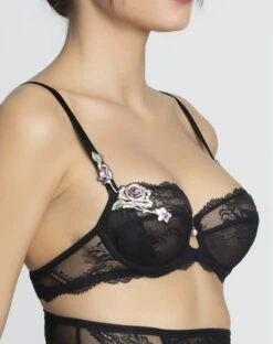Soutien-gorge Corbeille Lise Charmel Désir De Roses (Rose Ebène) -Lingerie De Mode Magasin soutien gorge corbeille lise charmel desir de roses rose ebene 2