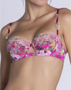 Nouveaux produits -Lingerie De Mode Magasin soutien gorge corbeille lise charmel envolee de fleurs envolee fuschia 1