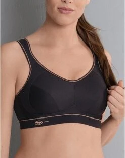 Soutien-gorge De Sport Anita Active Extrême Control (Noir/Doré)