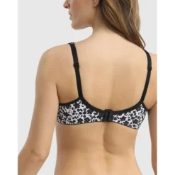 Soutien Gorge Dim Generous Imprimé Fleurs Noires -Lingerie De Mode Magasin soutien gorge dim generous imprime fleurs noires 2
