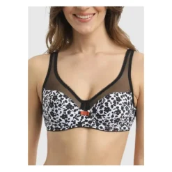 Soutien Gorge Dim Generous Imprimé Fleurs Noires