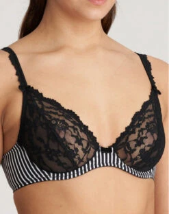 Soutien-gorge Plongeant Marie Jo Sydny (Tuxedo Black) -Lingerie De Mode Magasin soutien gorge plongeant marie jo sydny tuxedo black 1