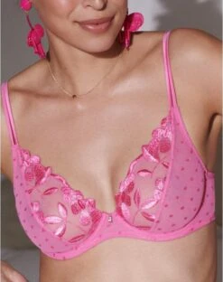 Soutien-gorge Plunge Armatures Marie Jo Agnes (Paradise Pink) -Lingerie De Mode Magasin soutien gorge plunge armatures marie jo agnes paradise pink 1