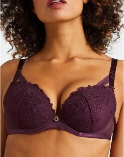 Soutien-gorge Plunge Coque Aubade Femme Passion (Wineberry) -Lingerie De Mode Magasin soutien gorge plunge coque aubade femme passion wineberry 4
