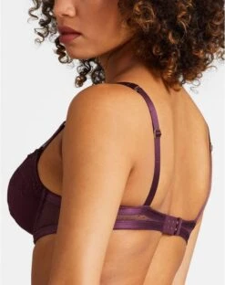 Soutien-gorge Plunge Coque Aubade Femme Passion (Wineberry) -Lingerie De Mode Magasin soutien gorge plunge coque aubade femme passion wineberry 5