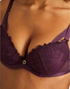 Soutien-gorge Plunge Coque Aubade Femme Passion (Wineberry) -Lingerie De Mode Magasin soutien gorge plunge coque aubade femme passion wineberry 6