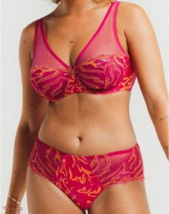 Soutien-gorge Plunge Louisa Bracq Vortex (Fuschia) -Lingerie De Mode Magasin soutien gorge plunge louisa bracq vortex fuschia 2