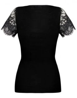Top Manches Courtes Bien-être Lise Charmel Plaisir Caresse (Noir) -Lingerie De Mode Magasin top manches courtes bien etre lise charmel plaisir caresse noir 3