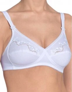 Triumph Soutien-gorge Sans Armature Elasti Cross + Cotton (Blanc) -Lingerie De Mode Magasin triumph soutien gorge sans armature elasti cross cotton blanc 2