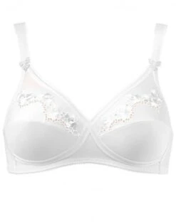 Triumph Soutien-gorge Sans Armature Elasti Cross + Cotton (Blanc) -Lingerie De Mode Magasin triumph soutien gorge sans armature elasti cross cotton blanc 3